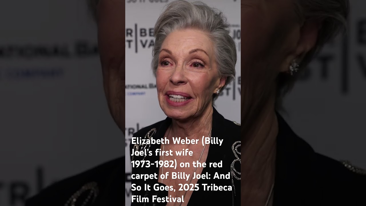 Elizabeth Weber (Billy Joel’s first wife) on red carpet of Billy Joel: And So It Goes, #Tribeca2025