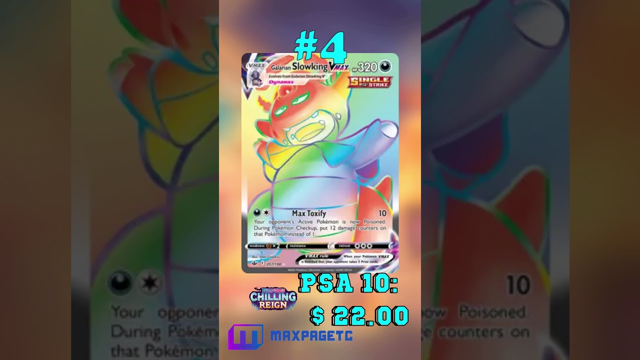 Top 5 Galarian Slowking Pokémon Cards #tcg#pokémon #slowking  #pokemoncards