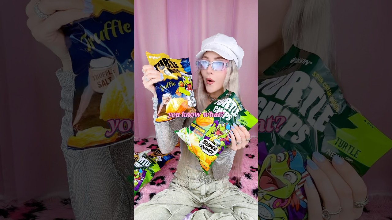 Trying the K-Pop idol-approved: Turtle Chips! 🐢💕 available at your local Superior Grocers! #kfood