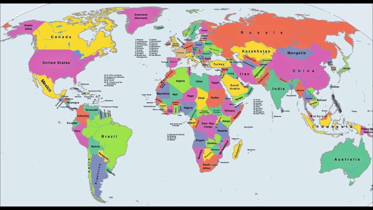 mapa del mundo