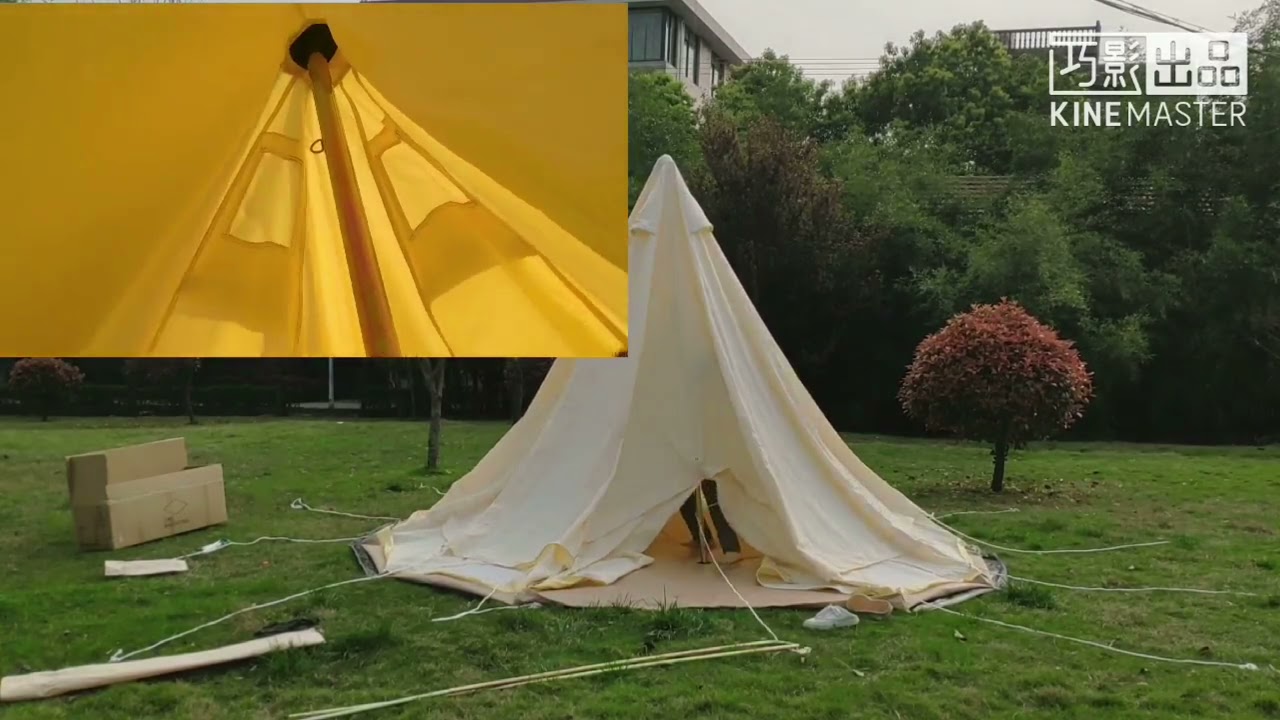 How to set up Canvas Yurt Bell Tent?
