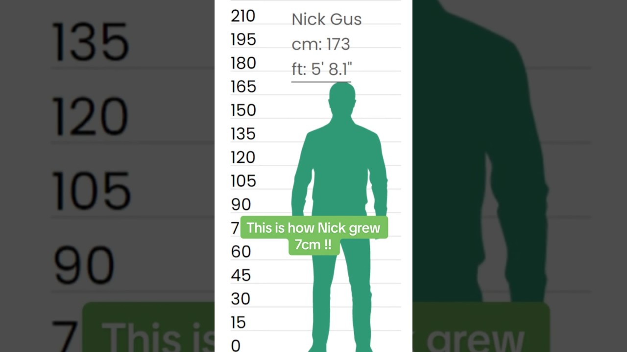 This is how Nick went from 173cm to 181cm! #growtaller #growth #height #cm #howtogrowtaller