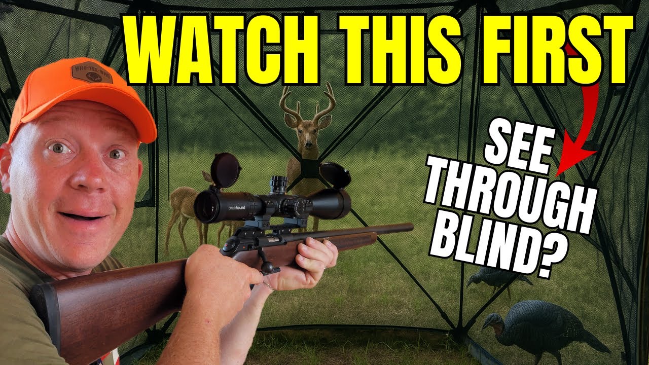 SEE THROUGH Ground Blind for Deer Hunting...Watch This Before You Buy