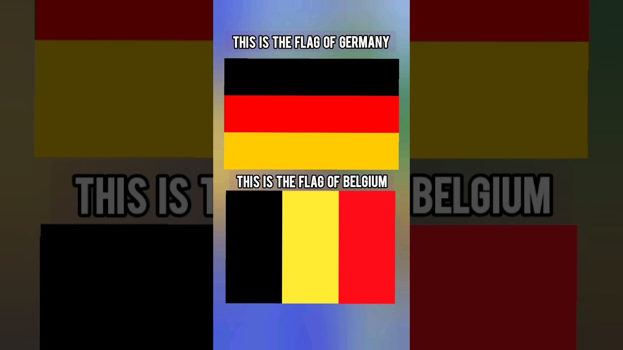 The Flag Of Germany vs The Flag Of Belgium #germanyvsbelgium #flagsofcountries #germanflag #flags
