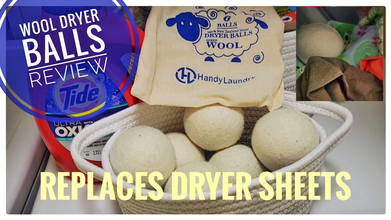 Wool Dryer Balls Fabric Softener Replacement Review by Handy Laundry