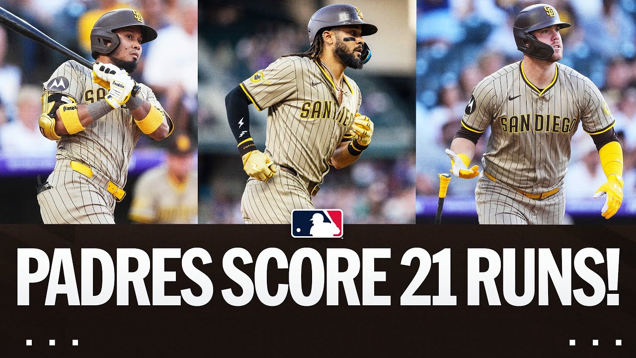 21 RUNS! All runs from the Padres 21-0 win over the Rockies!