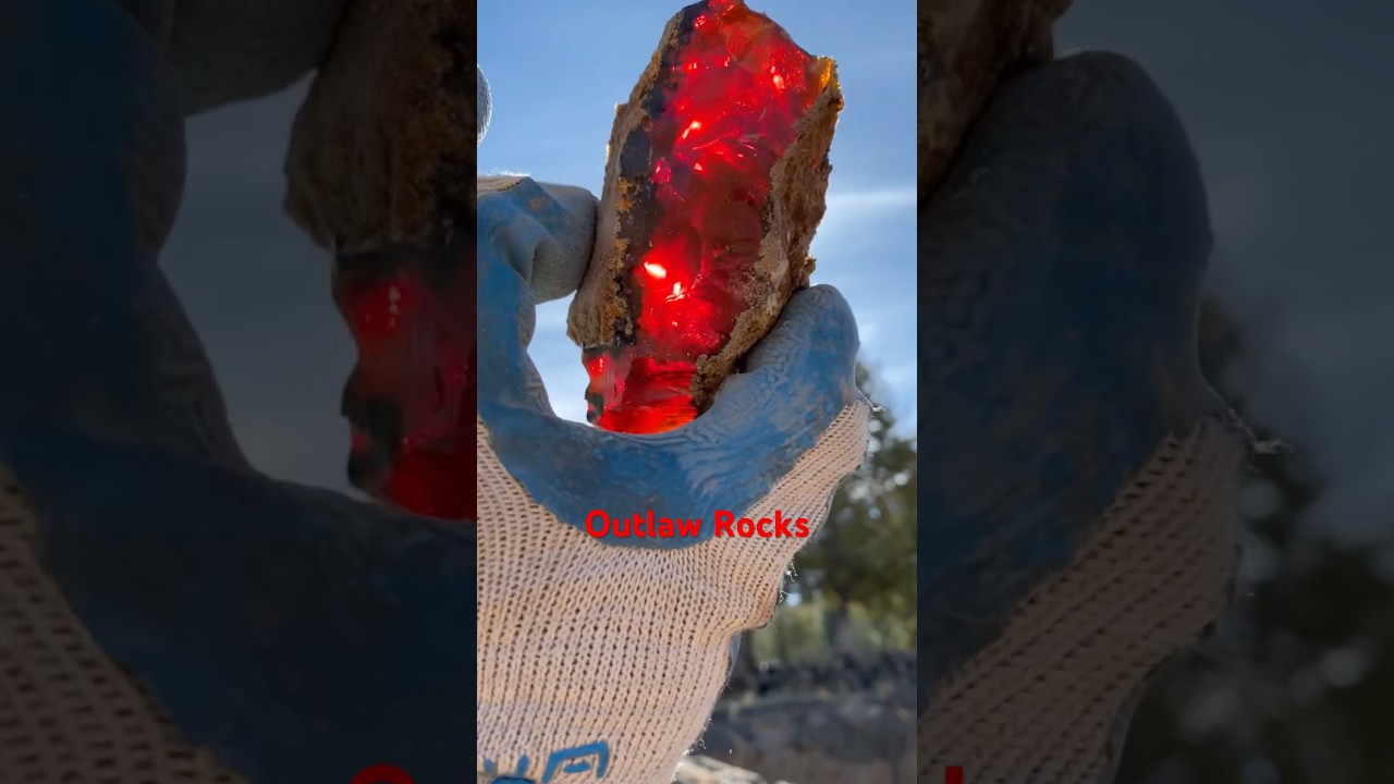 Oregon Fire Opal Mined by Outlaw Rocks at our Opal Queen Mine. outlawrocksllc.com #outlawrocks #opal