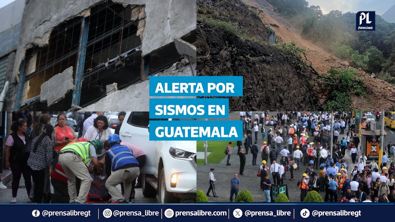 URGENTE | Se registran una serie de sismos en Guatemala