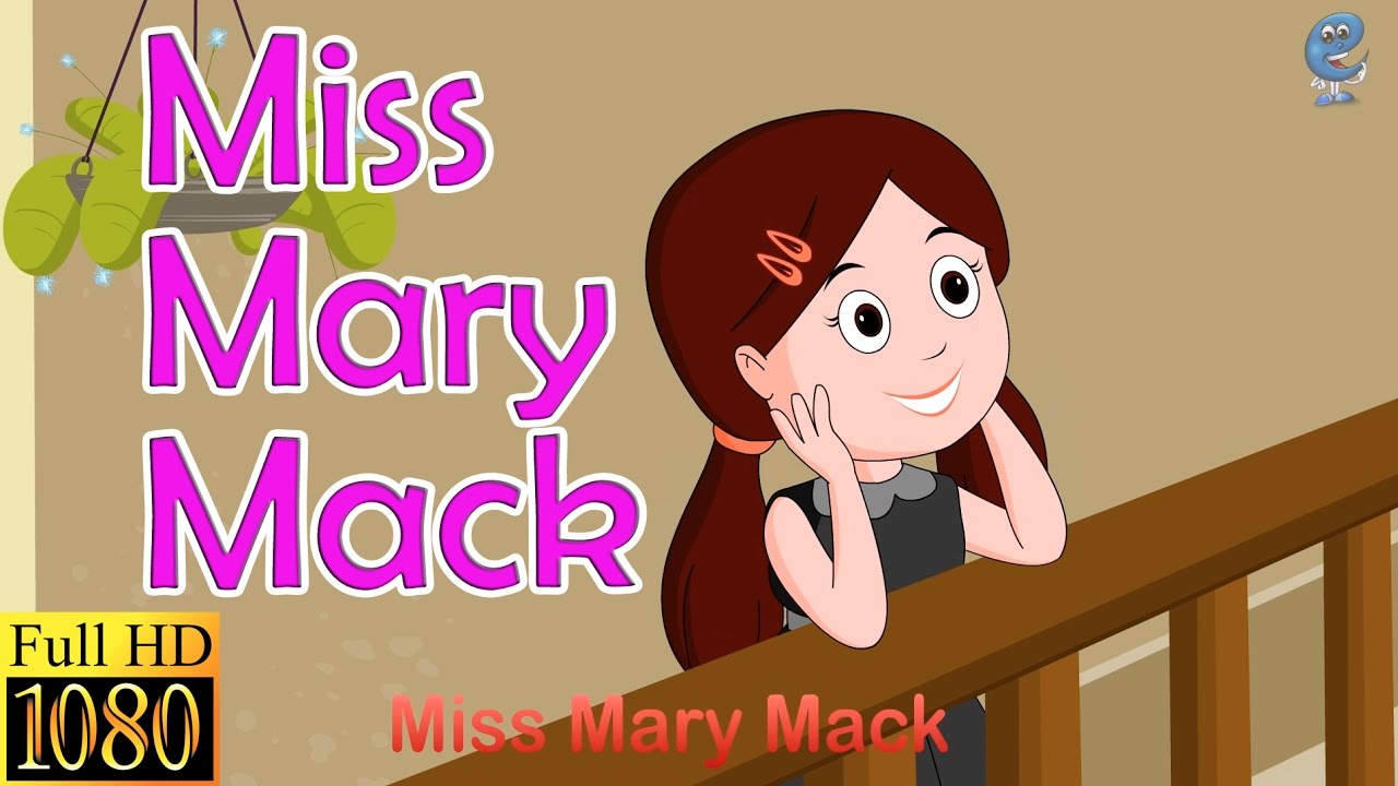 Miss Mary Mack (HD with lyrics) | Nursery Rhymes by EFlashApps