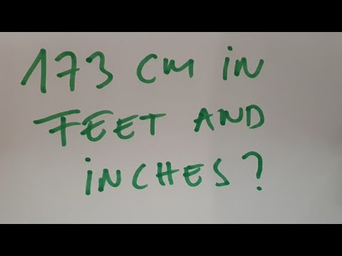 173 cm in feet and inches?