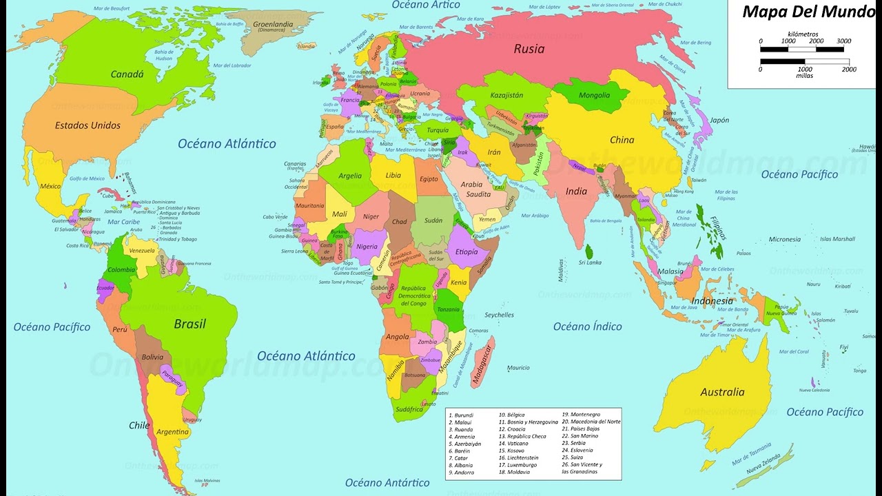 mapa mundial