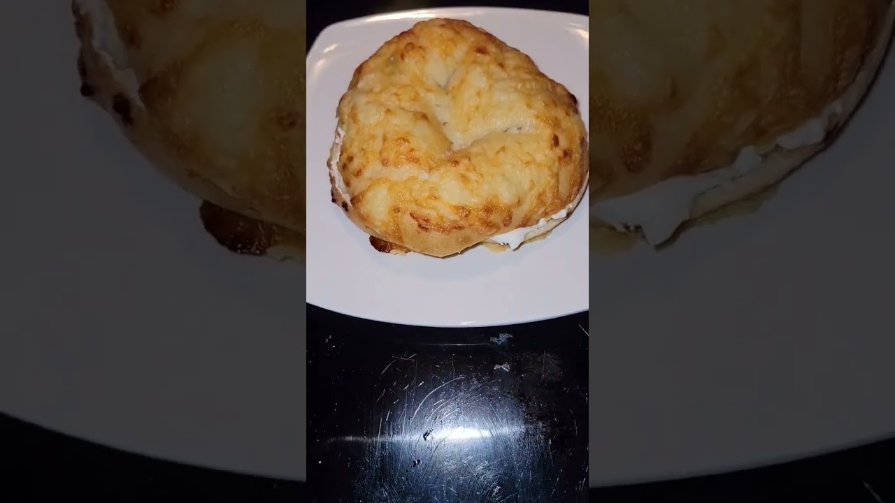 Asiago Bagel With Cream Cheese From Panera