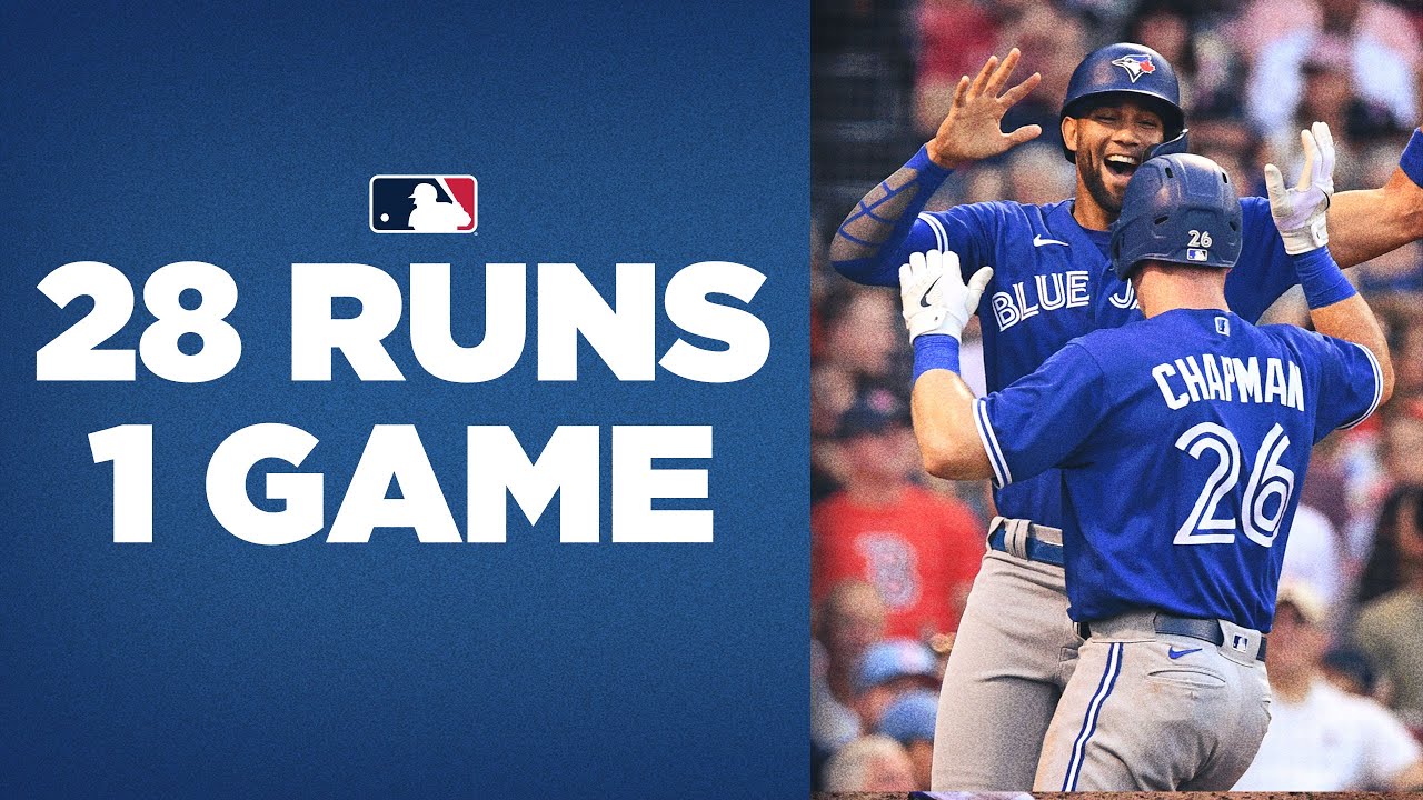 Blue Jays go off for 28 runs in ONE game vs. Red Sox!!!