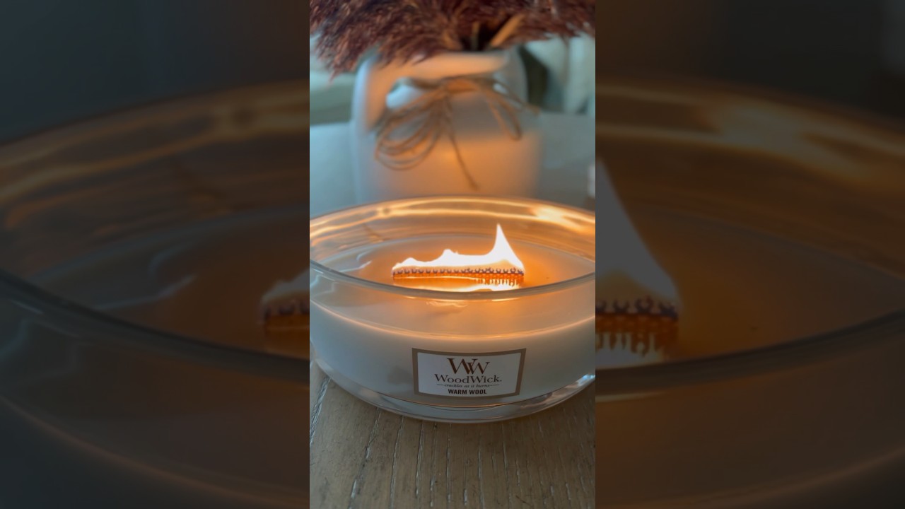 WoodWick Candle ASMR #cozy #candle #asmr #shorts
