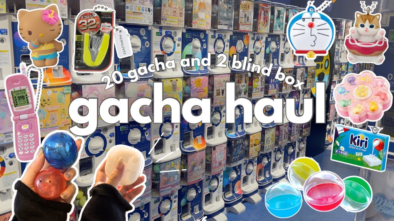 gacha haul in Tokyo🇯🇵/ capsule toy unboxing/sanrio,mofusand/Gashapon/blind box
