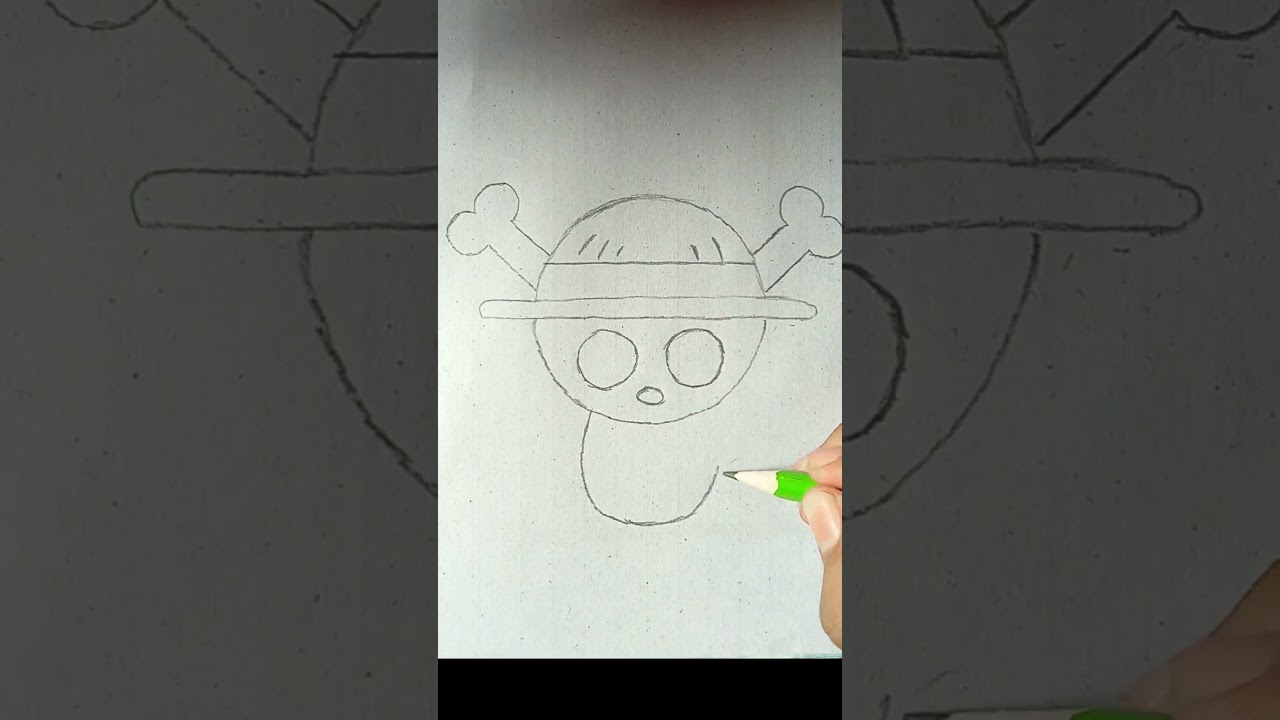 One Piece Logo Easy Drawing #handmade #easy #drawing #trending #art #1million #viralshorts #popular