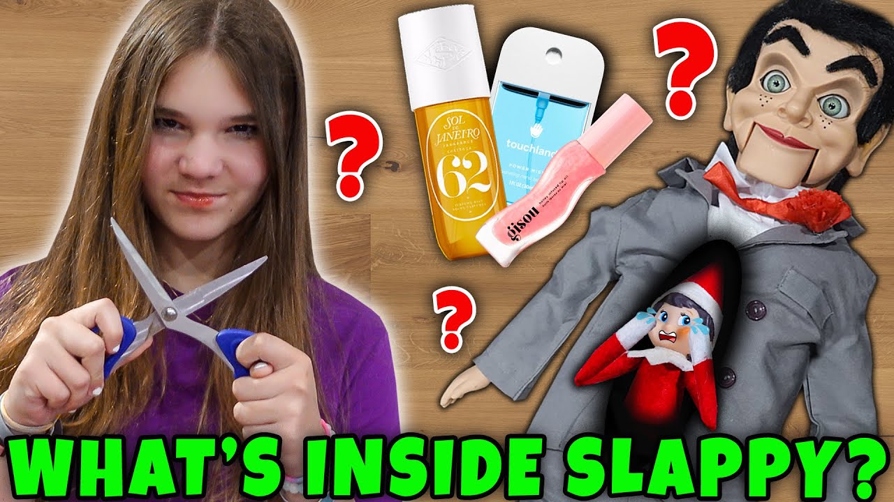What's Inside SLAPPY THE DUMMY! He Ate My ELF ON THE SHELF