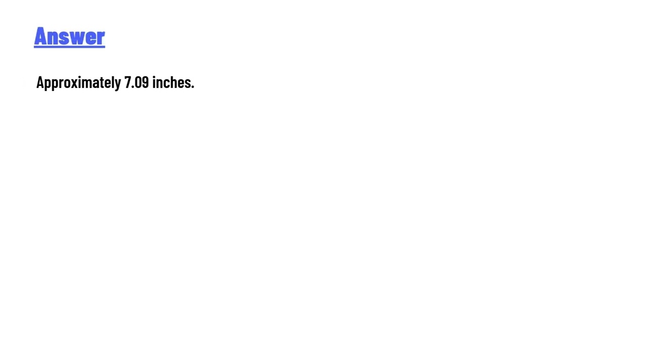 Convert 18cm to inches