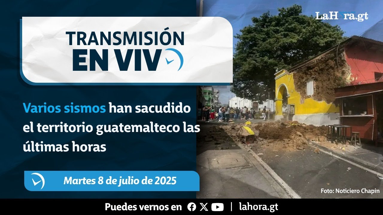 Sismos sacuden Guatemala