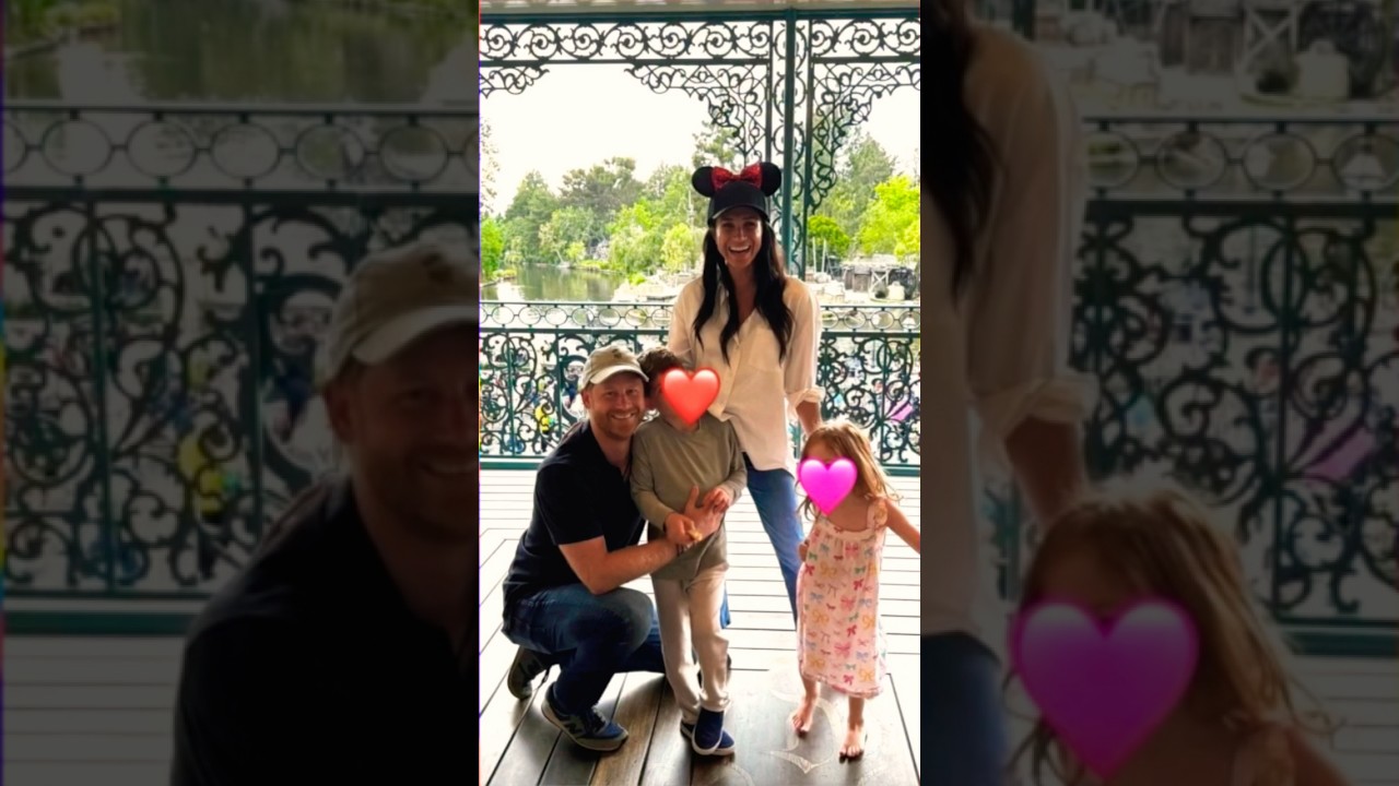 Princes Harry & Archie and Princesses Meghan & Lilibet at Disneyland