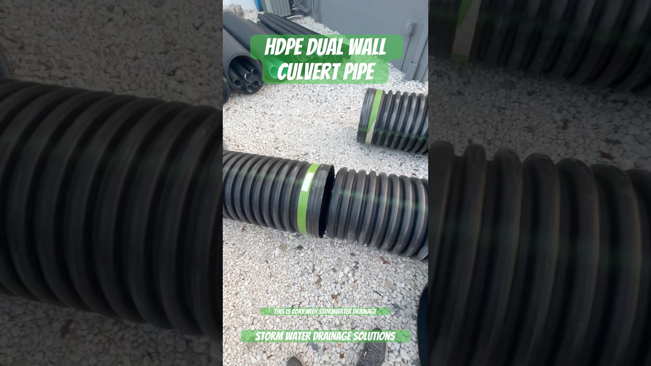 Culvert Pipe - HDPE Dual Wall - Storm Water Drainage Solutions - Storm Drains Tampa Florida
