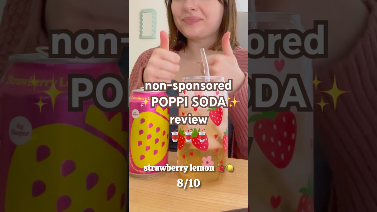 honest poppi soda review!🥤✨ #poppi #soda #honestreview #review  #ranking