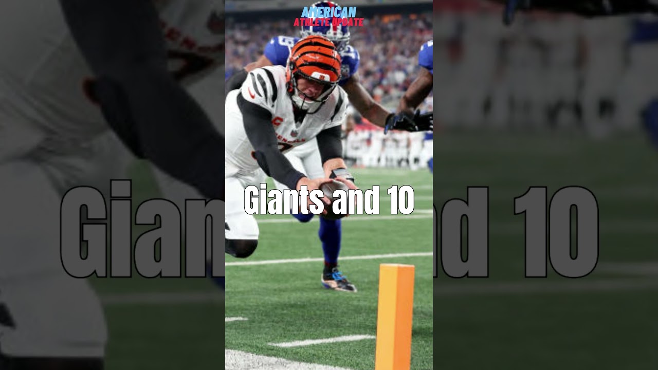 bengals vs new york giants match player stats