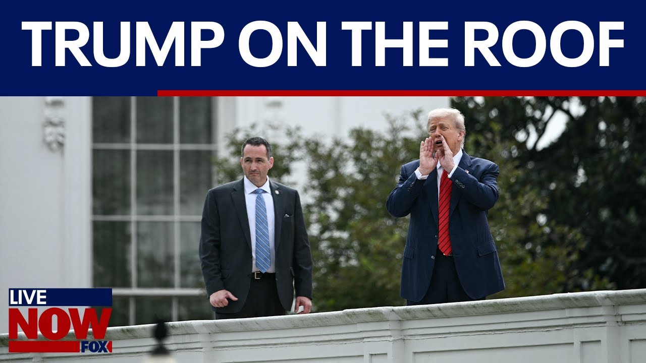 WATCH: Trump answers media questions from the White House roof