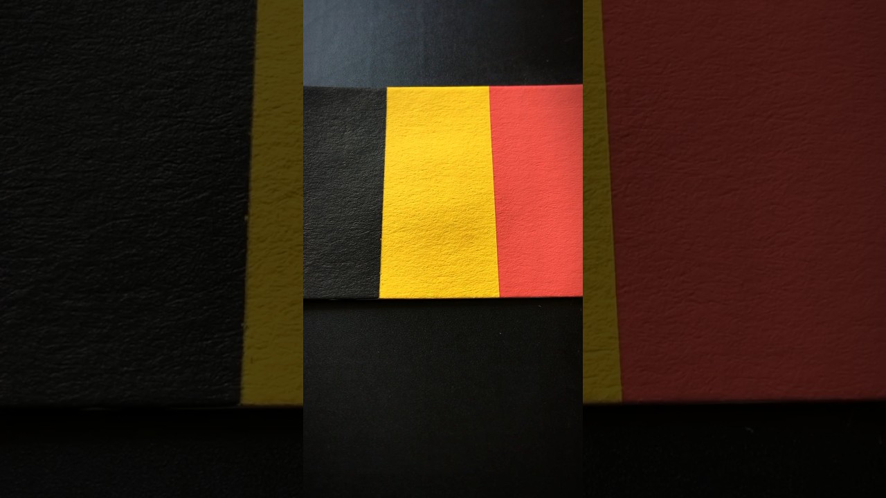 BELGIUM 🇧🇪 Flag Drawing #europe #belgiumflag #drawing