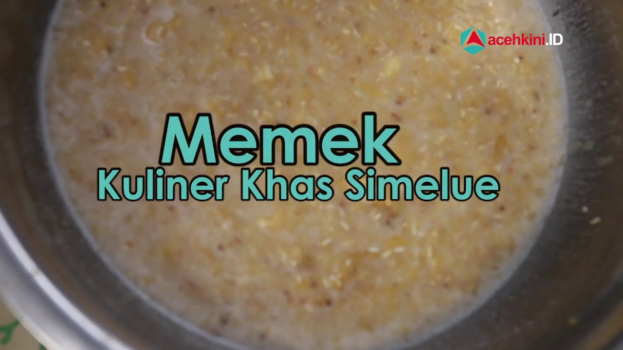 Cara membuat Memek makanan khas Simeulue, Aceh