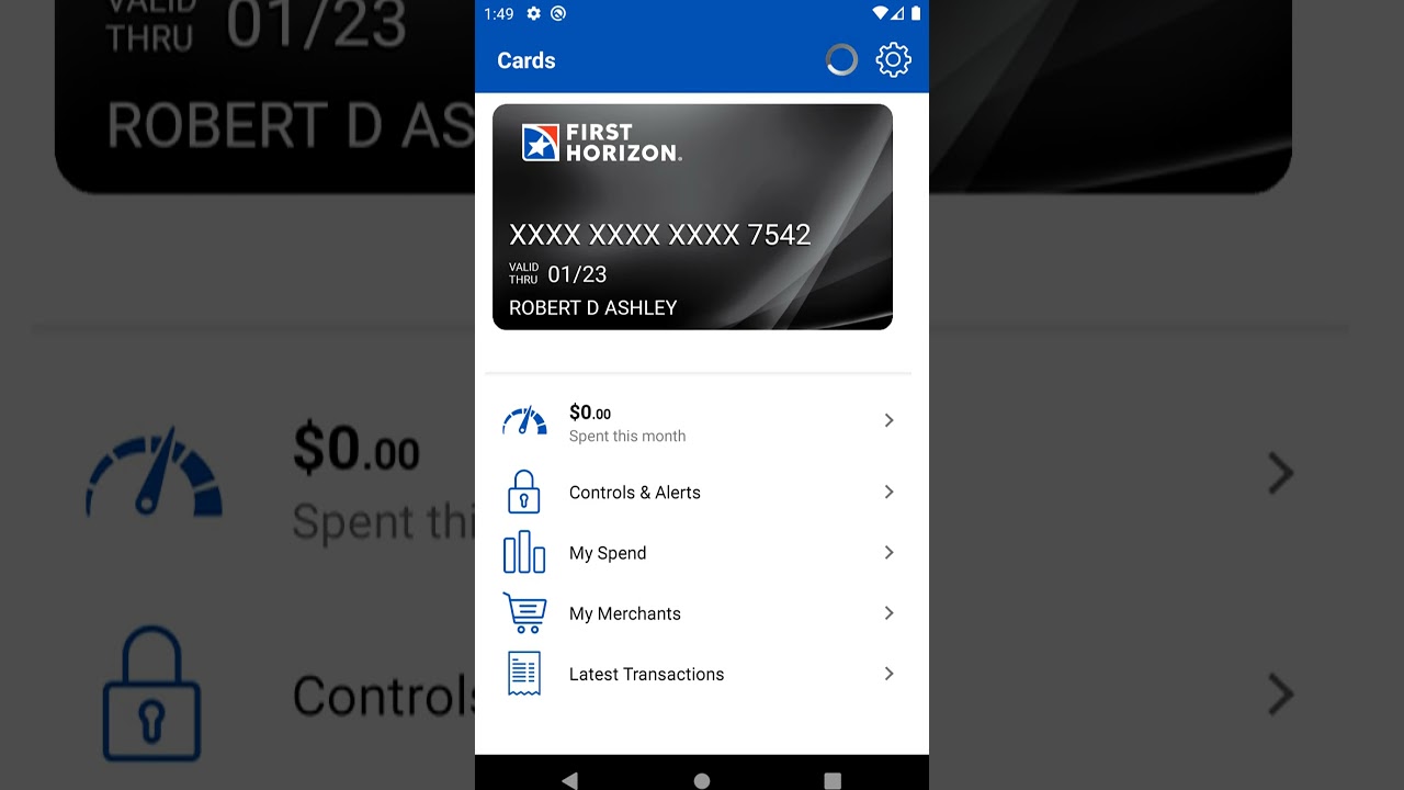 First Horizon location controls
