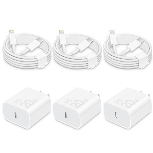 Fast Charger    USB C Wall Charger Block Fast Charging with Ft Charger Cord [MFi Certified] Compatible with i Phone X Series, i Pad & More [Pack]