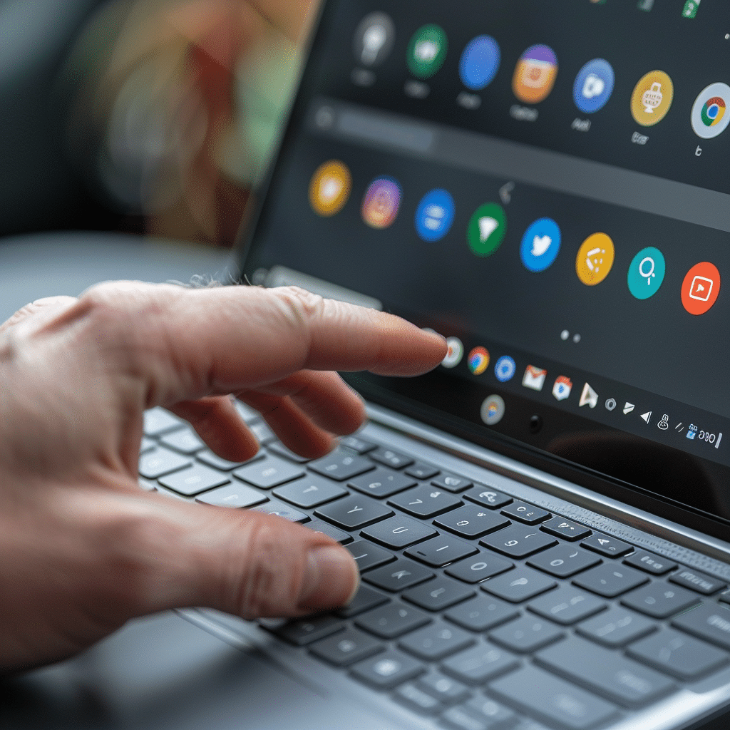 how to turn off touch screen on chromebook