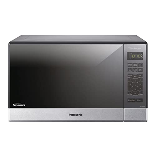 Panasonic Microwave Oven NN SNS Stainless Steel CountertopBuilt In with Inverter Technology and Genius Sensor, Cubic Foot,