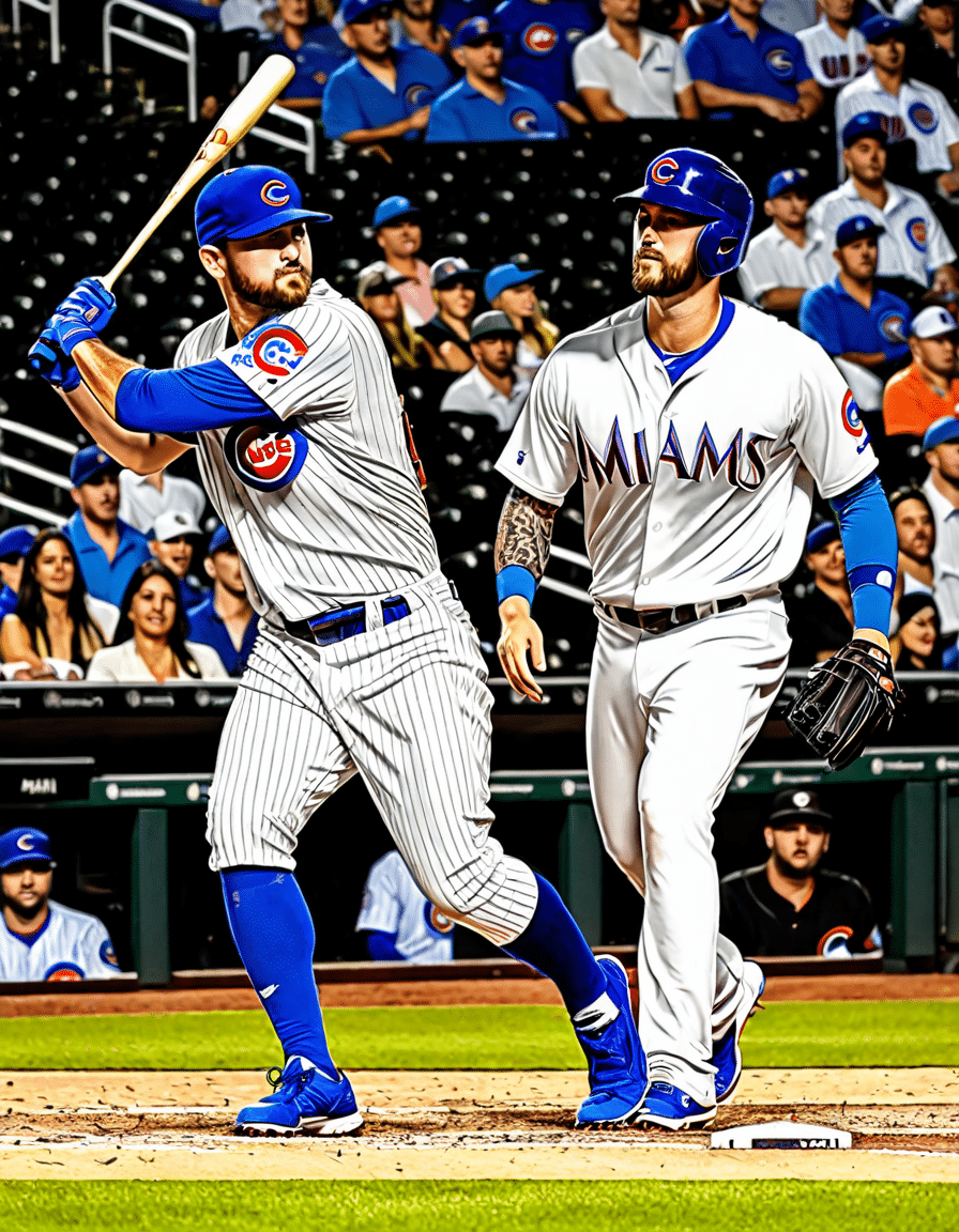 chicago cubs vs miami marlins match player stats