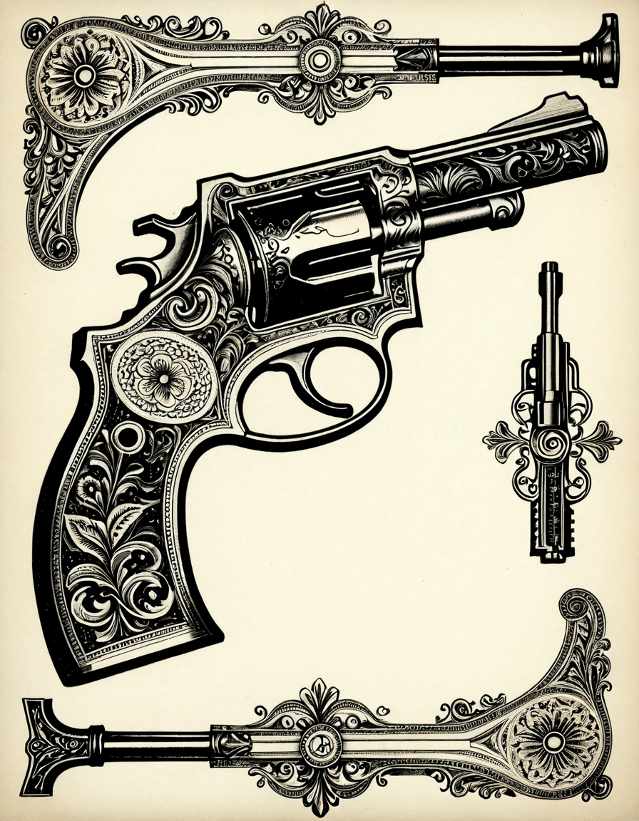 gun drawing