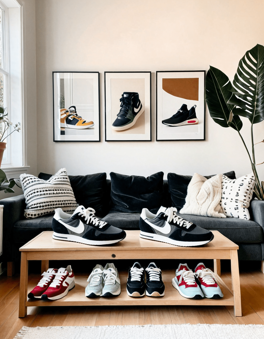 on sneakers