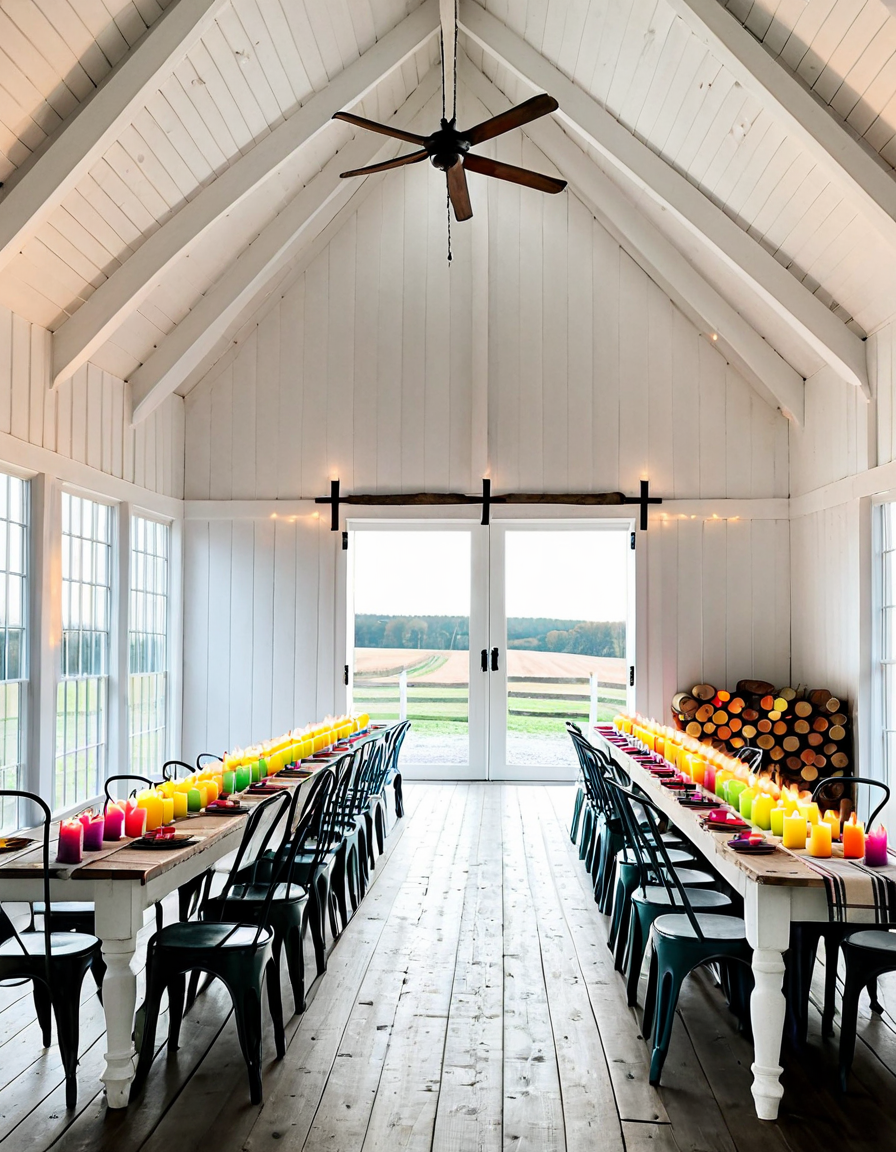 white barn