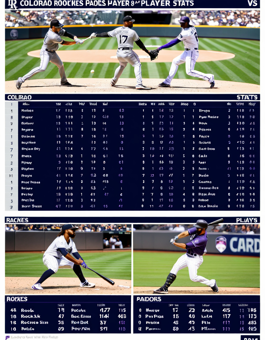 colorado rockies vs padres match player stats