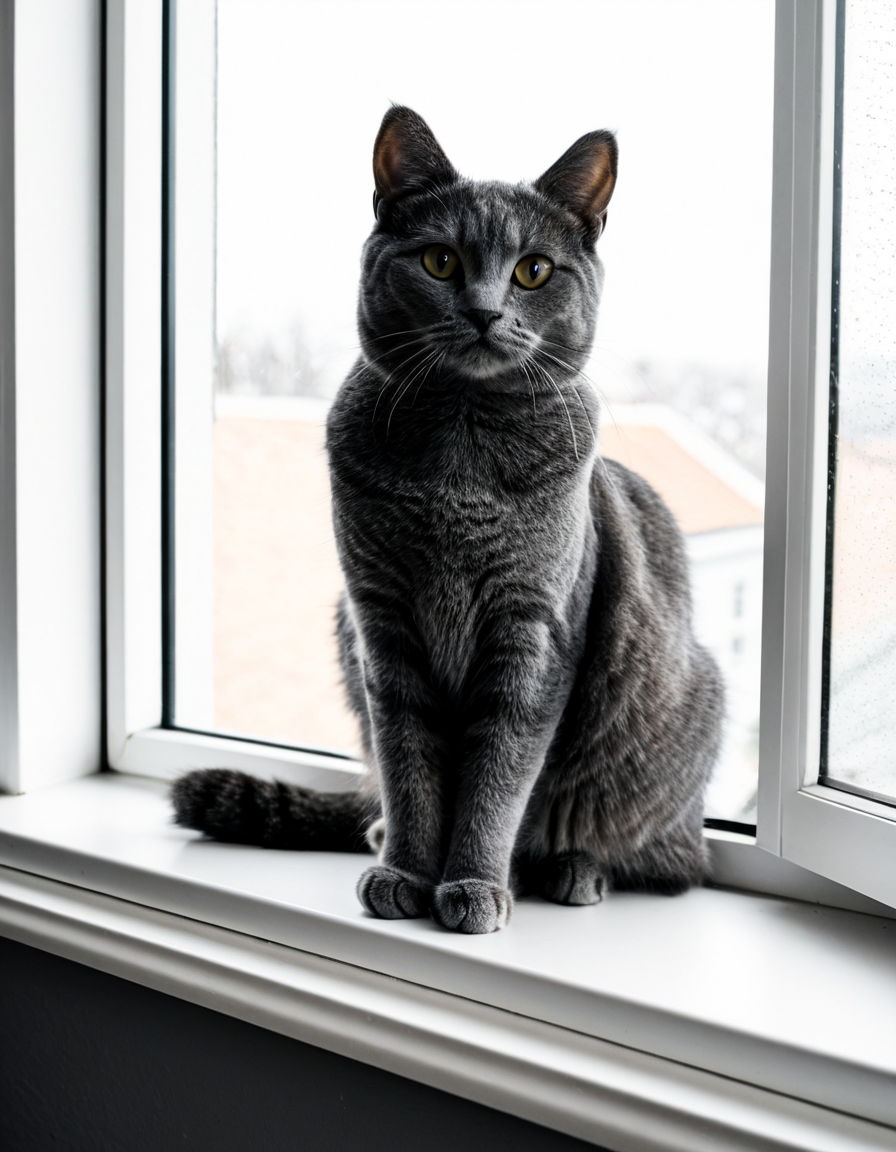 gray cat