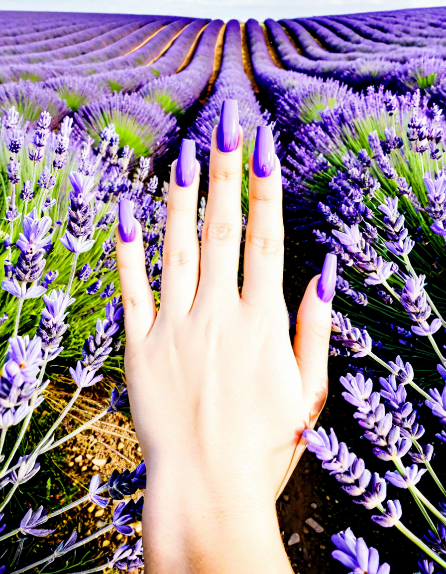 lavender nails
