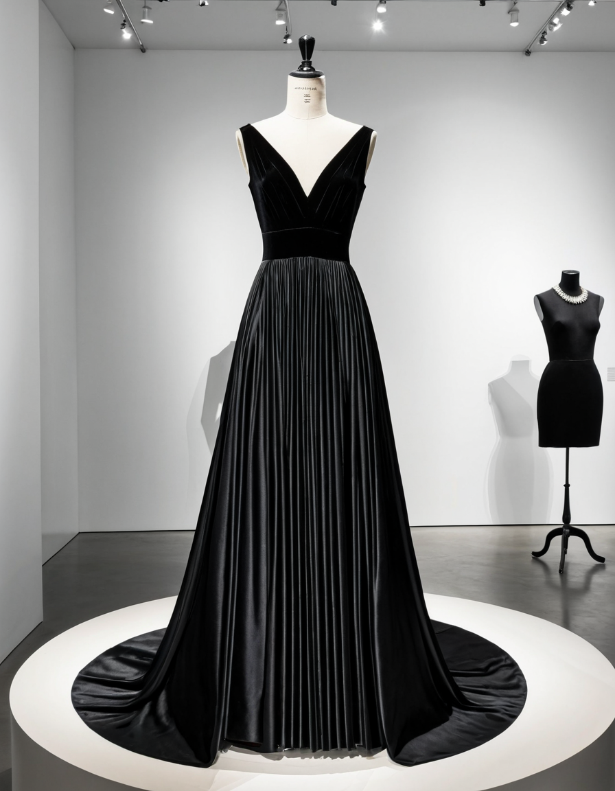 black gown