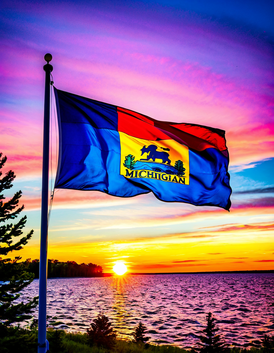 michigan flag